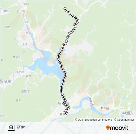 桐庐244路 Bus Line Map