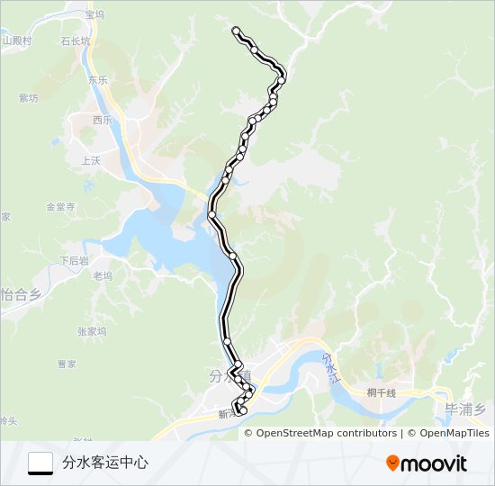 桐庐244路 bus Line Map