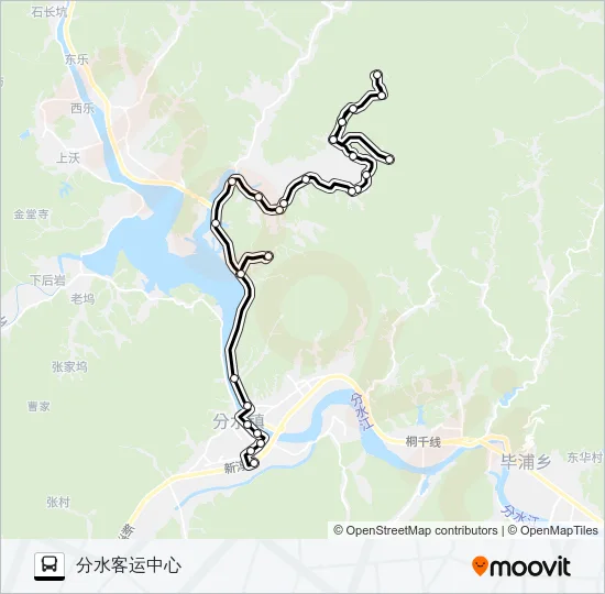 桐庐245路 Bus Line Map