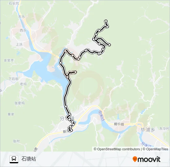 桐庐245路 Bus Line Map