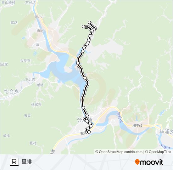 公交桐庐246路的线路图