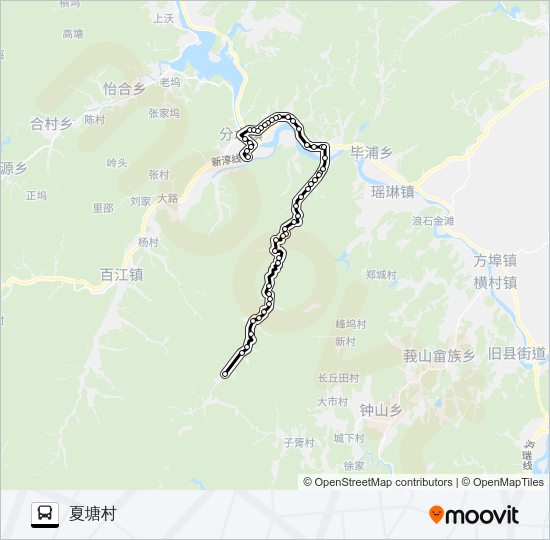 公交桐庐248路的线路图