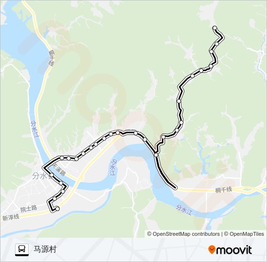 公交桐庐249路的线路图
