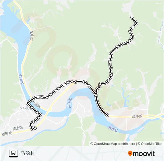 桐庐249路 Bus Line Map