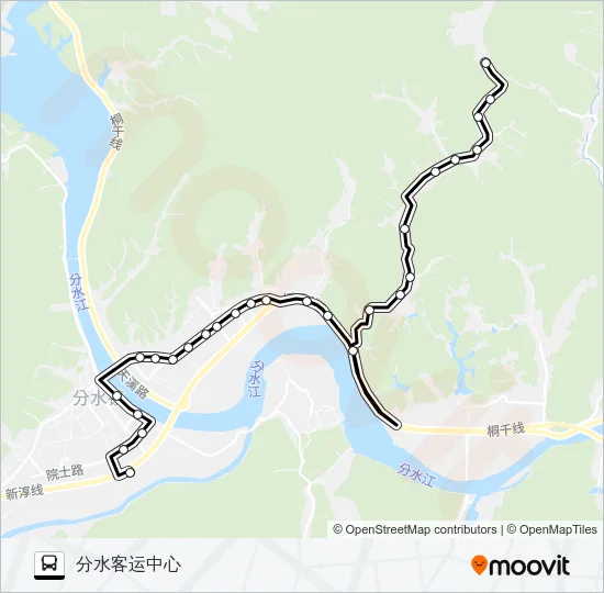 桐庐249路 Bus Line Map