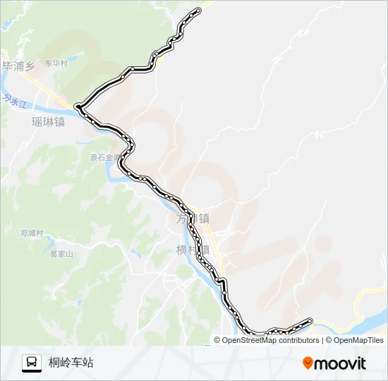 桐庐210A路 Bus Line Map