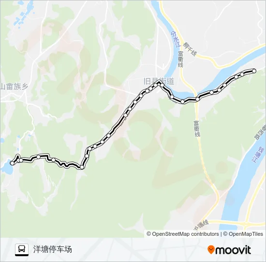 桐庐502路 Bus Line Map