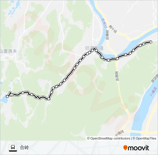 桐庐502路 Bus Line Map