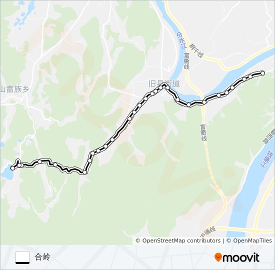 公交桐庐502路的线路图