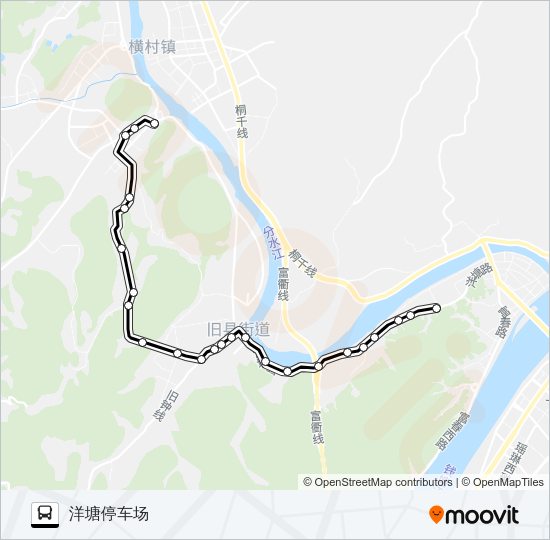 公交桐庐503路的线路图