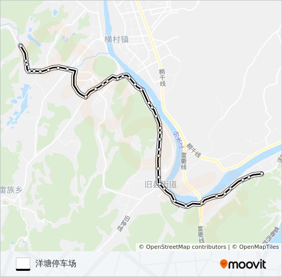 公交桐庐507路的线路图