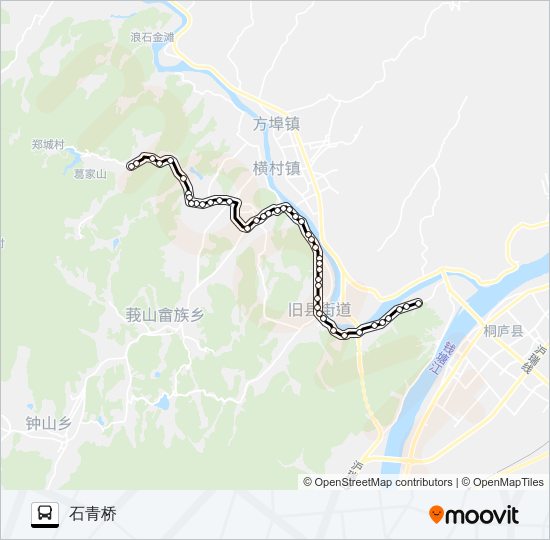 公交桐庐508路的线路图