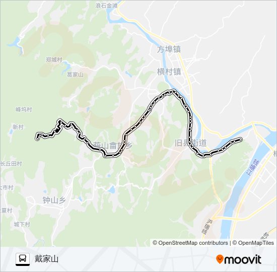 公交桐庐511路的线路图