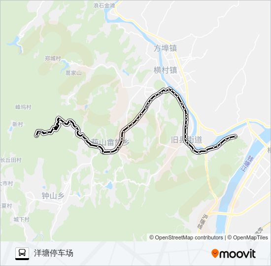 公交桐庐511路的线路图