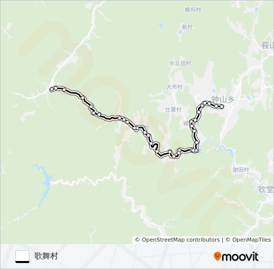 公交桐庐516路的线路图