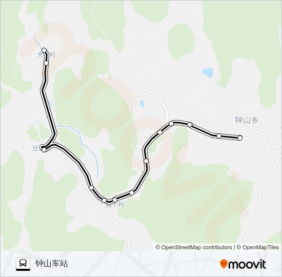 公交桐庐517路的线路图