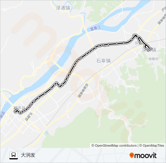 桐庐302路 bus Line Map