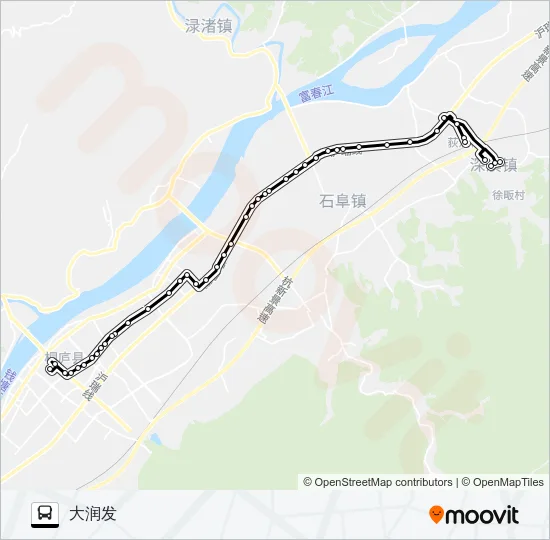 桐庐302路 Bus Line Map
