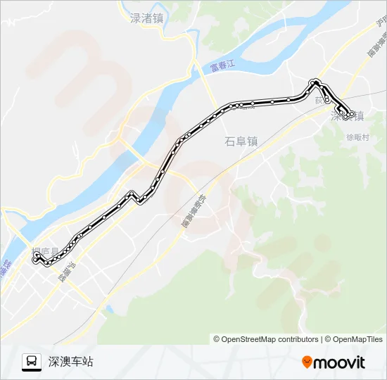 桐庐302路 Bus Line Map