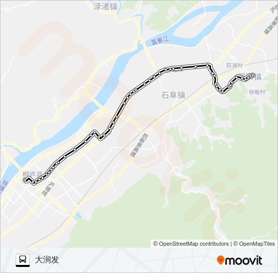 桐庐303路 bus Line Map