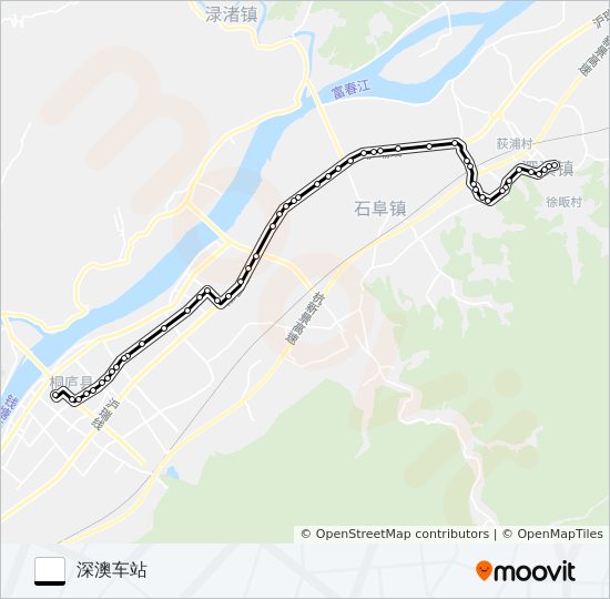 公交桐庐303路的线路图