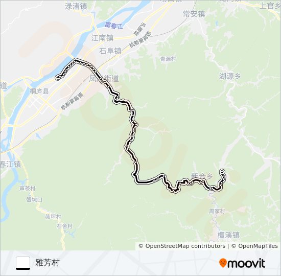 桐庐304路 bus Line Map