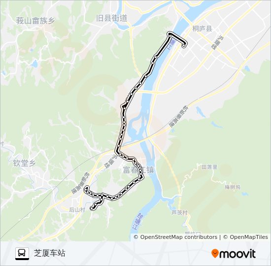 桐庐605路 bus Line Map