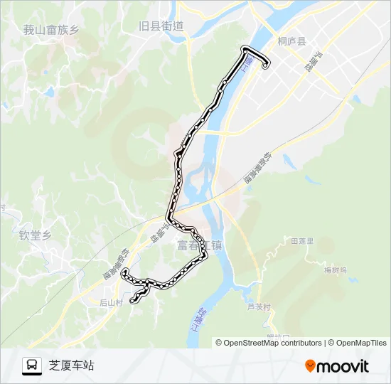 桐庐605路 Bus Line Map