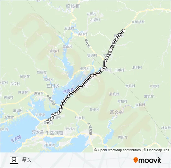 淳安-潭头方向 Bus Line Map