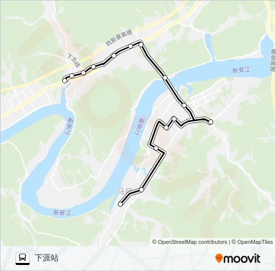 公交园区公交路的线路图