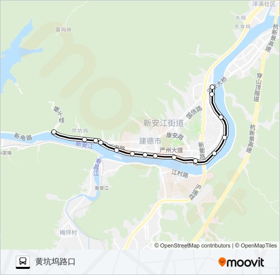 建德8路 bus Line Map