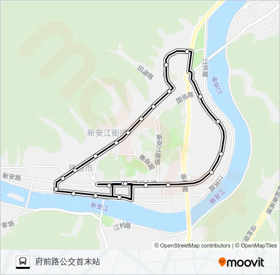 建德5A路 Bus Line Map