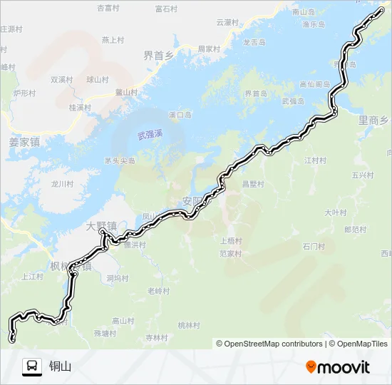 淳安-铜山 Bus Line Map