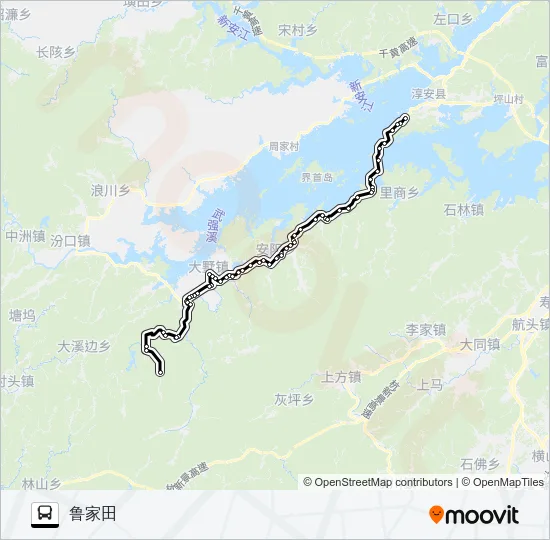 淳安-铜山 Bus Line Map