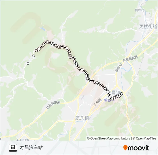 建德寿昌-马江山 Bus Line Map