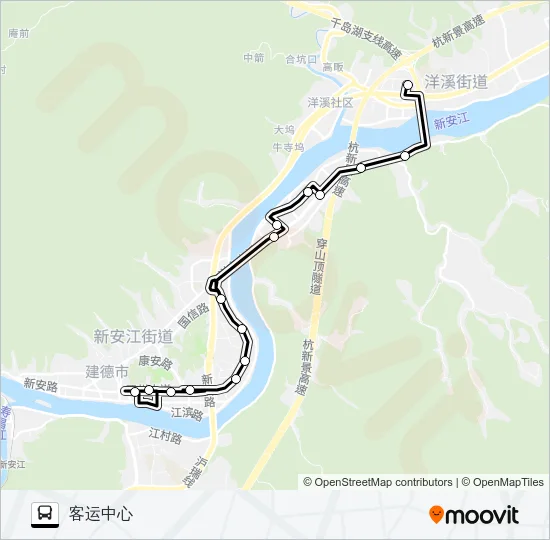 建德101路 Bus Line Map