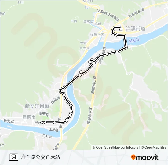 建德101路 Bus Line Map