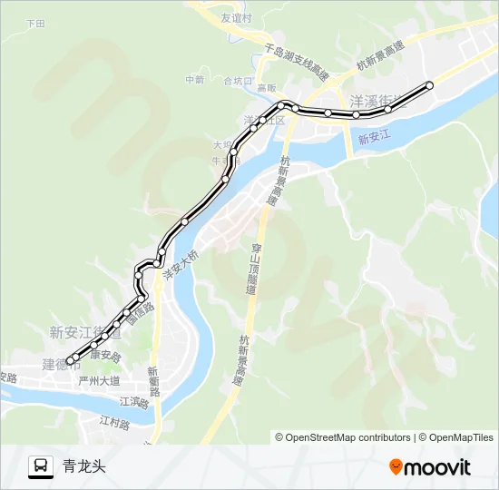 建德夜间4路 Bus Line Map