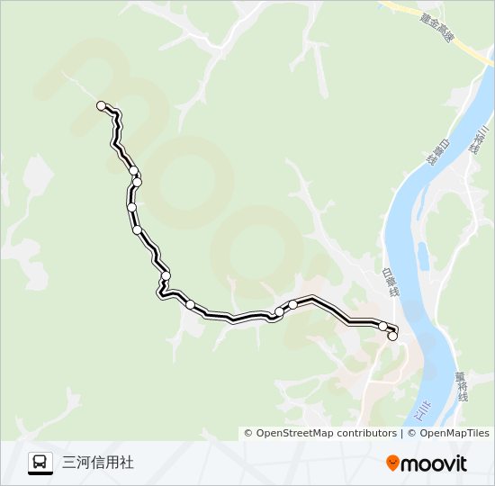 建德三河-河源 bus Line Map