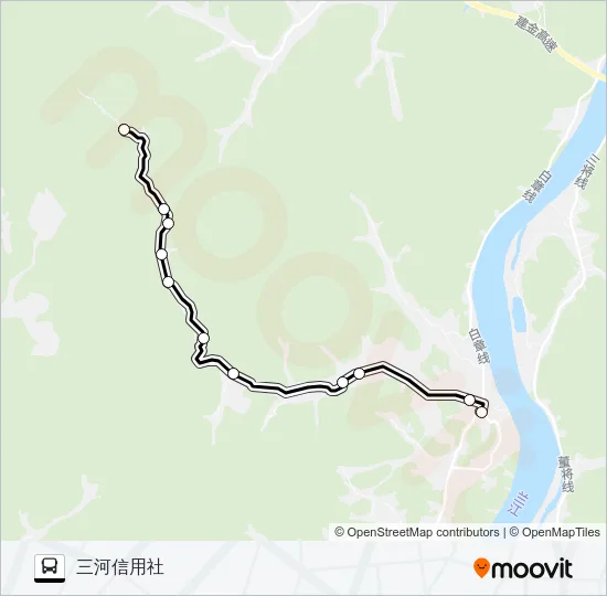 建德三河-河源 Bus Line Map