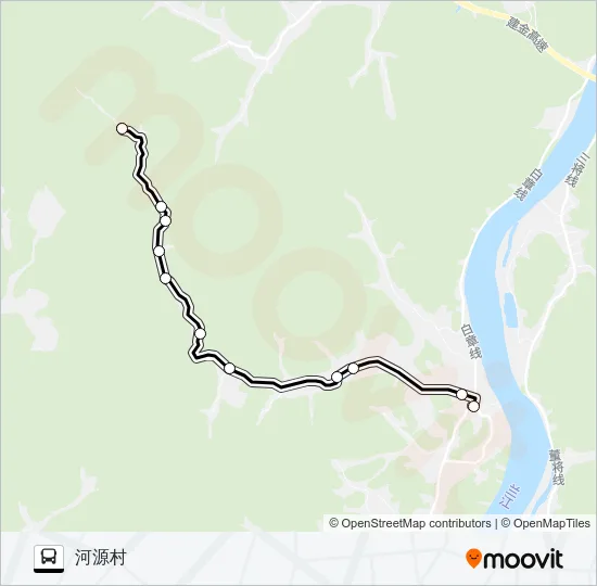 建德三河-河源 Bus Line Map