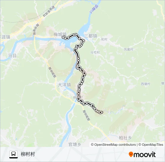 建德梅城-麻车 Bus Line Map