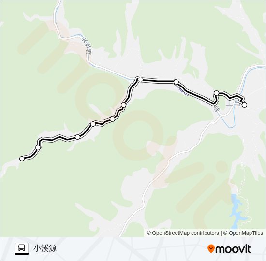 公交建德上马-小溪源路的线路图