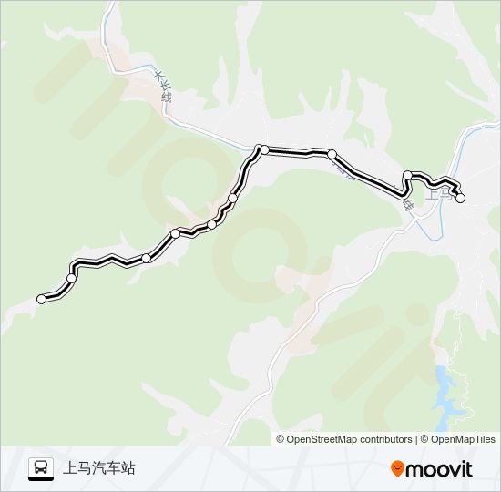 建德上马-小溪源 bus Line Map