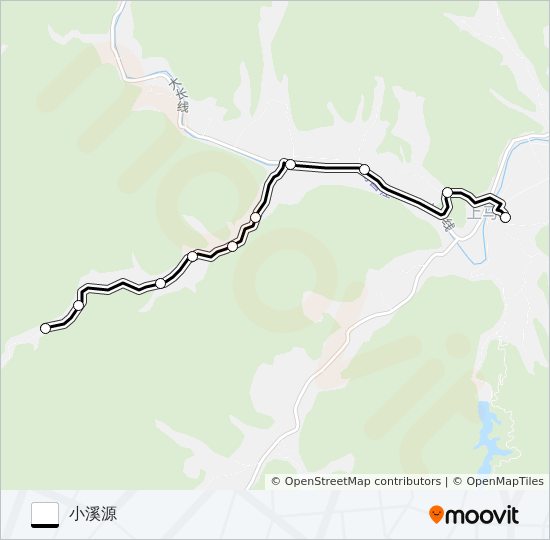 公交建德上马-小溪源路的线路图