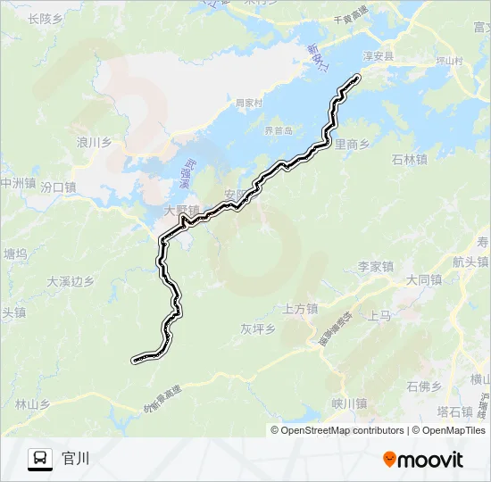 淳安-白马方向 Bus Line Map