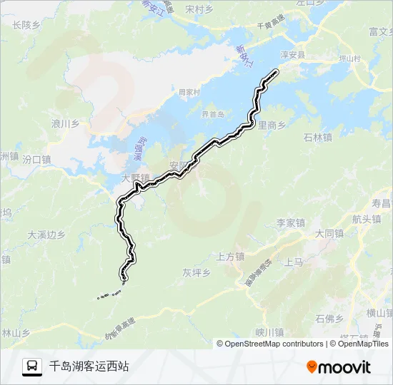 淳安-白马方向 Bus Line Map