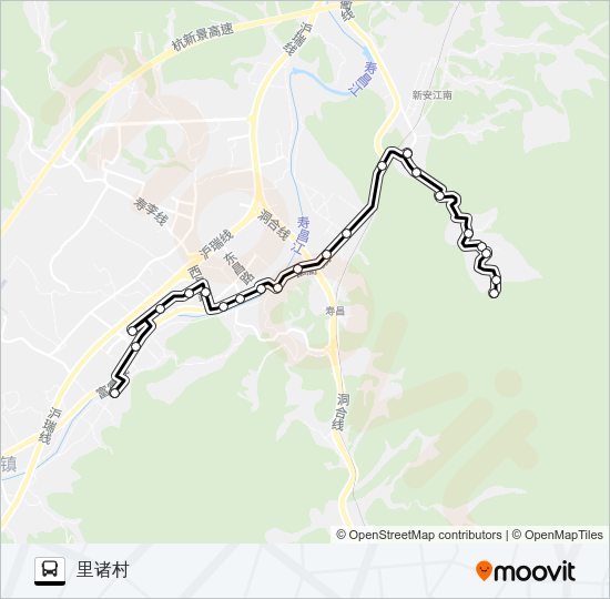 公交寿昌1路的线路图