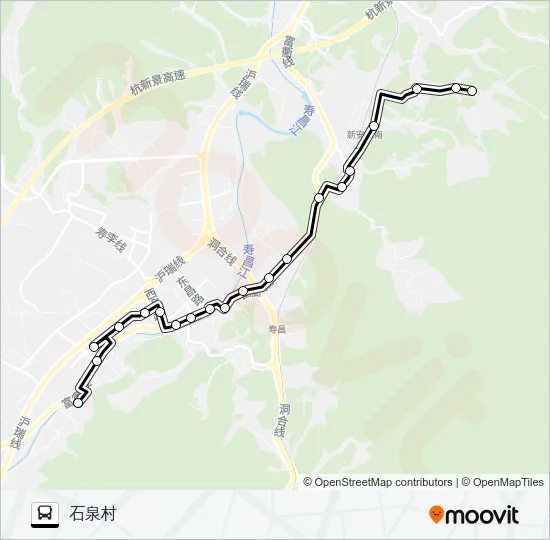 公交寿昌1路的线路图