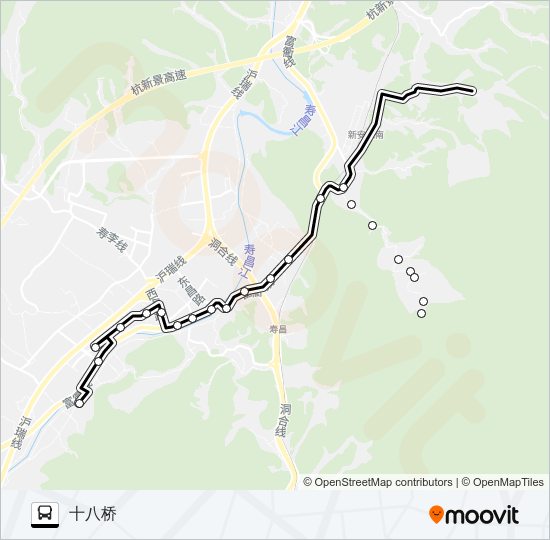 公交寿昌1路的线路图